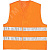 Жилет сигнальный GILP2 цвет Флуоресцентно-оранжевый р.L