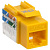 Модуль Keystone Jack кат.5E UTP 110 IDC 90град жёлтый