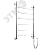 Полотенцесушитель электрический с правым ТЭНом J 80/50 цвет хром