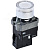 Кнопка LA167-BW3171 d22мм RC 1з с подсветкой бел. IEK BBT20-BW3171-1-12-67-K01