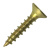 Шуруп универсальный 3.5х16 потайная головка желтыйцинк (32000шт) Шуруп универсальный 3.5х16 потайная головка желтыйцинк (32000шт)
