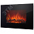 Электрокамин настенный 2 кВт плоская панель цвет черный