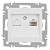 Розетка Intro Accent 6-303-01М информационная RJ45, IP20, СУ, белый матовый