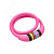 Замок тросовый кодовый взломостойкий для велосипедов и колясок 65 см розовый