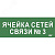 Этикетка самокл. 350х130мм Ячейка сетей связи № 3 IEK