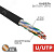 Витая пара U/UTP CAT 5е PE 10PR 24AWG OUTDOOR SOLID черный 305м