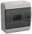 TEKFOR Корпус пластиковый ЩРН-П-8 IP41 черная прозрачная дверь IEK