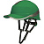 Защитная каска BASEBALL DIAMOND V UP из ABS зеленого цвета с храповым механизмом