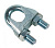 DIN 741 Зажим для троса 8мм стальной оцинкованный 2шт