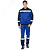 Костюм мужской Спецус с полукомбинезоном цв. василек-синий, р. 104-108/158-164