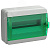 TEKFOR Корпус пластиковый КМПн-12 IP65 зеленая прозрачная дверь IEK