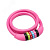Замок тросовый кодовый взломостойкий для велосипедов и колясок 100 см розовый