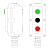 Пост управления взрывонепроницаемый из алюминия LCSD-03-B-MB-L1G(220)x1-P1B(11)x1-P1R(11)x1-PBMB-KA2