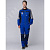 Костюм Формула (ткань Смесовая,240) полукомбинезон, васильковый темно-синий светло-серый48-50 170-17