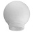 Рассеиватель Шар 150 к светильнику НСП 03-60 НББ 64-60 пластик белый | 1005550357 | Элетех