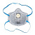 Полумаска формованная фильтрующая UNIX Air 512V FFP2 R D (3 шт.)
