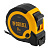 Рулетка 8м х 25мм, двухкомп. корпус, кнопка-пауза