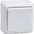 ОКТАВА Выключатель одноклавишный наружный белый