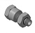 Ввод кабельный с резьбой М20х1,5 мм для прокладки кабеля в металлорукаве РЗ-ЦП-20