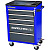 Тележка инструментальная серии ECO с набором инструментов 93 предмета, 5 выдвижных ящиков, цвет сине