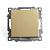 Переключатель одноклавишный (механизм) 250В 10А серия Катрин золото STEKKER