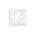 Олимп Выключатель двухклавишный белый наружный