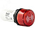 Зуммер моноблочный, красный цвет, с подсветкой светодиодом, 90 db, серия MB, 24В AC/DC, IP50