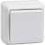 ОКТАВА Выключатель одноклавишный наружный белый