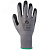Защитные перчатки, полиэфир, рельеф. латекс. покр., серый/черный, размер XL (12пар)