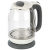 Чайник ENERGY E-281 (1.7л) стекло, пластик, цвет бело-серый