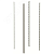 Стойка вертикальная 2000 мм без дополнительных креплений (4шт)