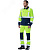 Костюм сигнальный Альянс с полукомбинезоном цв. флуоресцентно-лимон с синим, р. 128-132/170-176