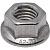 Гайка шестигранная с фланцем DIN 6923 М16 A2