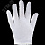 Белые трикотажные перчатки J-Touch, хлопок, размер 09/L (12пар)