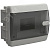 UNION Compact Корпус пластиковый ЩРВ-П-6 IP41 черная прозрачная дверь IEK