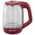 Чайник МАТРЁНА MA-006 электрический (1,8 л) стекло вишневый Чайник МАТРЁНА MA-006 электрический (1,8 л) стекло вишневый