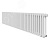 Радиатор стальной трубчатый двухрядный 300/72/42 нижнее подключение коллектор круглого сечения белый