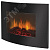 Электрокамин настенный 1.8 кВт панорамная панель цвет черный