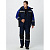 Костюм зимний Фаворит-Мега (ткань Протек,240) полукомбинезон, темно-синий, черный, васильковый, 48-5