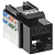 Модуль Keystone Jack кат.6 UTP 110 IDC 90град чёрный