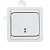 Лондон Выключатель проходной одноклавишный 10А белый