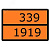 Знак для маркировки опасных грузов ''Номер ООН 339/1919'' ГОСТ Р 52290-2004 300х400 мм, пленка самок
