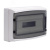 Щиток настенный с дверцей 18 мод.,IP65, серый, с клеммным блоком 63А Щиток настенный с дверцей 18 мод.,IP65, серый, с клеммным блоком 63А