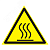 Знак W 26 ''Осторожно. Горячая поверхность'' 200х200 мм, пленка самоклеящаяся ГОСТ Р 12.4.026-2015