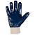 Защитные перчатки, 3/4 нитрил. покр., хлопк. подкладка, вяз. манжета, синие, размер XL (12пар)