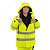 Зимняя сигнальная куртка-парка Brodeks KW220, желтый (M)